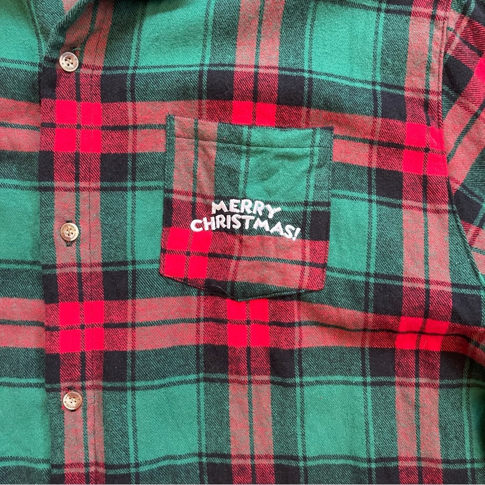 Cakeworthy | Disney Santa Mickey Mouse Flannel Shirt | Size: 3XL - Picture 4 of 8